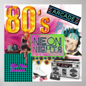 80er Collage Poster (Vorne)