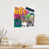 80er Collage Poster (Küche)