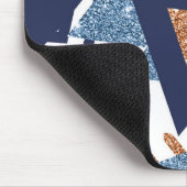 80er Color Abstrakt | Rose Gold Mint 90er Mousepad (Ecke)