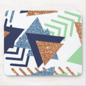 80er Color Abstrakt | Rose Gold Mint 90er Mousepad (Vorne)