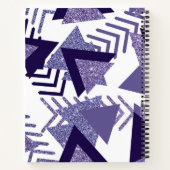 80er Cool Abstrakt | Lila Passionsformen kundenspe Notizblock (Rückseite)