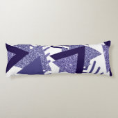 80er Cool Abstrakt | Lila Passionsformen Muster Seitenschläferkissen (Rückseite)