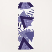 80er Cool Abstrakt | Lila Passionsformen Muster Yogamatte (Vorderseite)