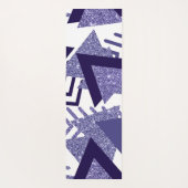 80er Cool Abstrakt | Lila Passionsformen Muster Yogamatte (Rückseite)