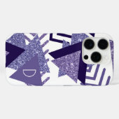 80er Cool Abstrakt | Monogram Lila Passionsformen Case-Mate iPhone Hülle (Rückseite (Horizontal))