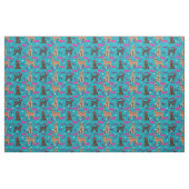 80er Cool Dood Stoff Golddooddog witzig (Fat Quarter (45,7 x 55,9 cm))