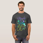80er Cool Neon-Schild Geschenk T-Shirt (Vorne ganz)
