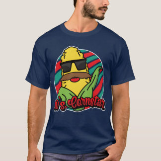 80er Cornstar Eigthies Funny Mustache Corner Freun T-Shirt