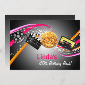 80er-Dekade-Thema Retro-Party Einladung (Vorne/Hinten)