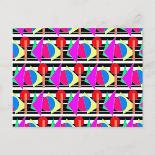 80er-Designs Postkarte (Vorderseite)
