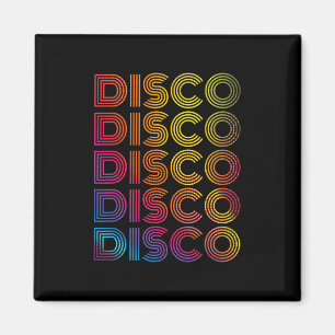 80er Disco Dancing Party Vintag Retro Old Sch Magnet