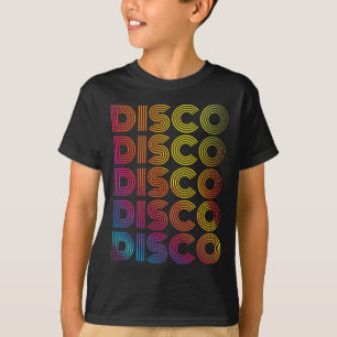 80er Disco Dancing Party Vintag Retro Old Sch T-Shirt