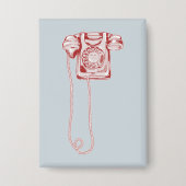 80er-Drehscheibe Button (Vorderseite)