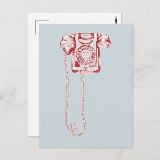 80er-Drehscheibe Postkarte (Vorne/Hinten)