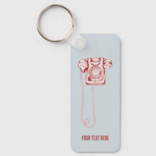 80er-Drehscheibe Schlüsselanhänger