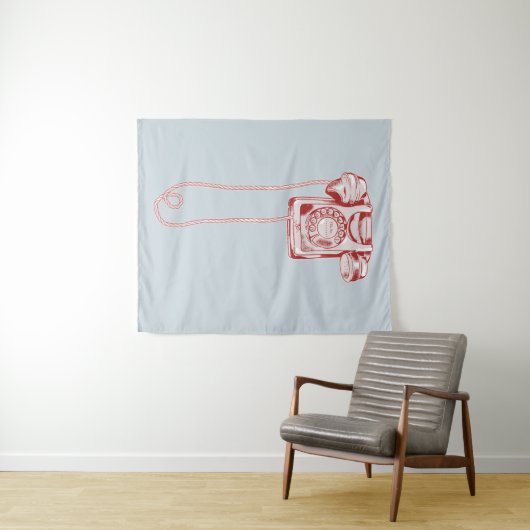 80er-Drehscheibe Wandteppich (Beispiel (Horizontal))