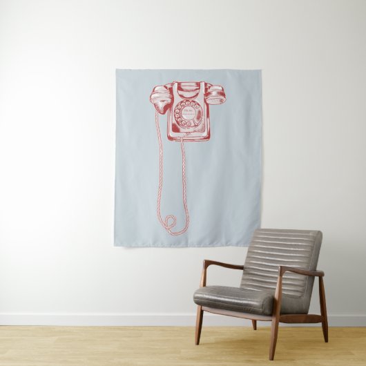 80er-Drehscheibe Wandteppich (Beispiel)