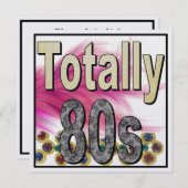 80er-Einladung (Vorne/Hinten)
