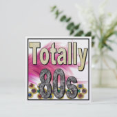 80er-Einladung (Stehend Vorderseite)