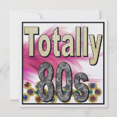 80er-Einladung (Vorderseite)