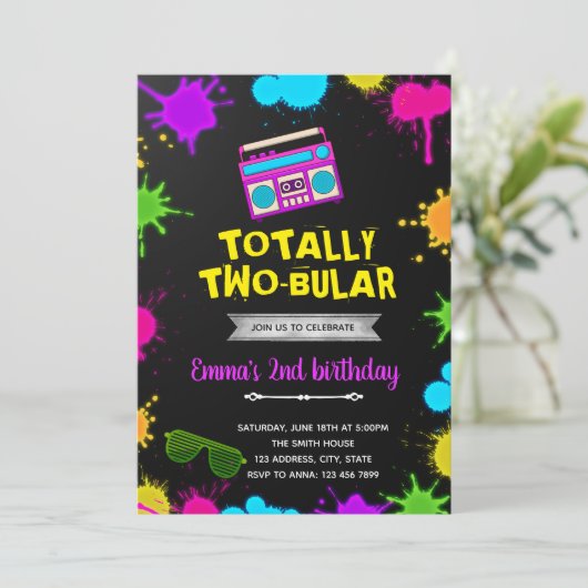 80er - Einladung zum 2. (Stehend Vorderseite)