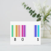 80er-Farbdesign! Postkarte (Stehend Vorderseite)