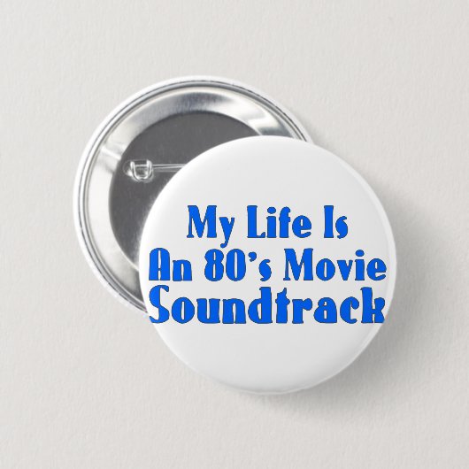 80er-Film-Soundtrack Button (Vorne & Hinten)
