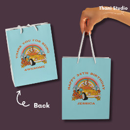 80er Flashback Vintag Retro Geburtstagspartei Blue Mittlere Geschenktüte