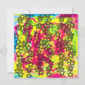 80er Fluro Party Einladungen (Rückseite)