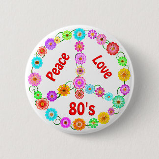 80er FriedensLiebe Button