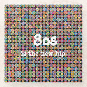 80er Funky Stylish Anspruchsvolles Extravagantes M Glasuntersetzer