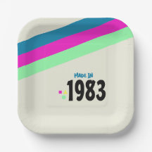 80er Geburtstagsfeier, Hergestellt 1983 Retro
