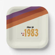 80er Geburtstagsfeier, Hergestellt 1983 Retro