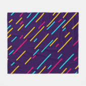 80er Geometric Art Pattern Geometric Fotografy Ge Fleecedecke (Vorderseite (Horizontal))