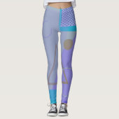80er geometrisch funky Retromemphis Leggings  (Vorderseite)