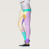 80er geometrisch funky Retromemphis Muster Legging Leggings (Links)