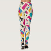 80er Geometrisches Muster Leggings (Rückseite)