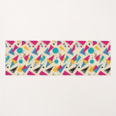 80er Geometrisches Muster Yogamatte (Vorderseite (Horizontal))