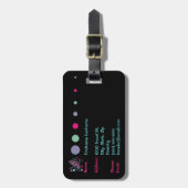 80er Gepäckanhänger achtzig Vintage Splash Medley  (Vorderseite vertikal)