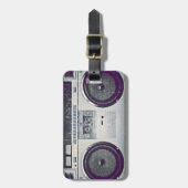 80er-Ghetto-Blaster Gepäckanhänger (Vorderseite vertikal)