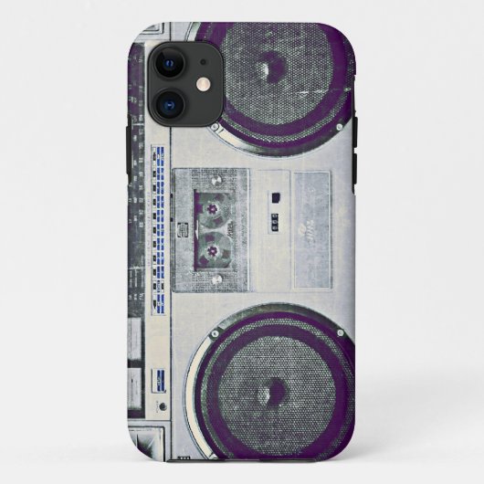 80er Ghettoblaster Case-Mate iPhone Hülle (Rückseite)