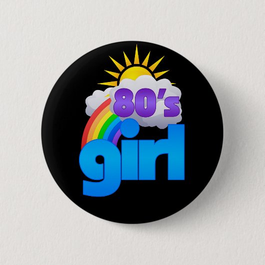 80er Girl Button (Vorderseite)