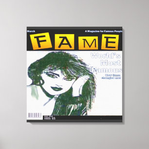 80er Glamour Girl Leinwanddruck