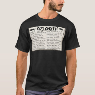 80er Goth Mix Tape Cassette T-Shirt