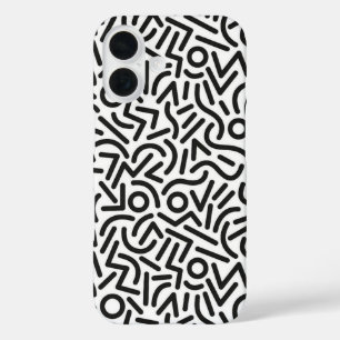 80er Graffiti Memphis Style abstraktes Muster Case