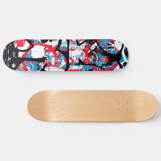 80er Graffiti Skateboard (Horizontal)