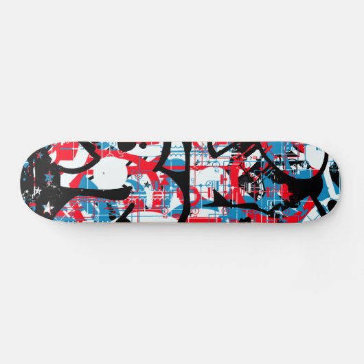 80er Graffiti Skateboard (Horizontal)