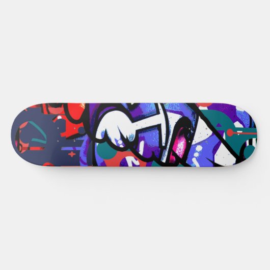 80er Graffiti Skateboard (Horizontal)