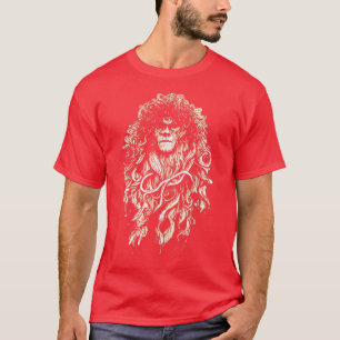80er Hair Beängstigender Horror Zombie Sumpf Monst T-Shirt