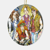 80er Hairband - 80er Retro Keramikornament (Links)